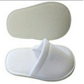 White Soft Cotton Hotel Slipper w/ Closed Toe